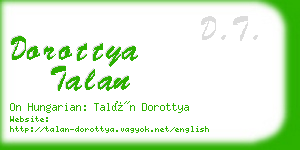 dorottya talan business card